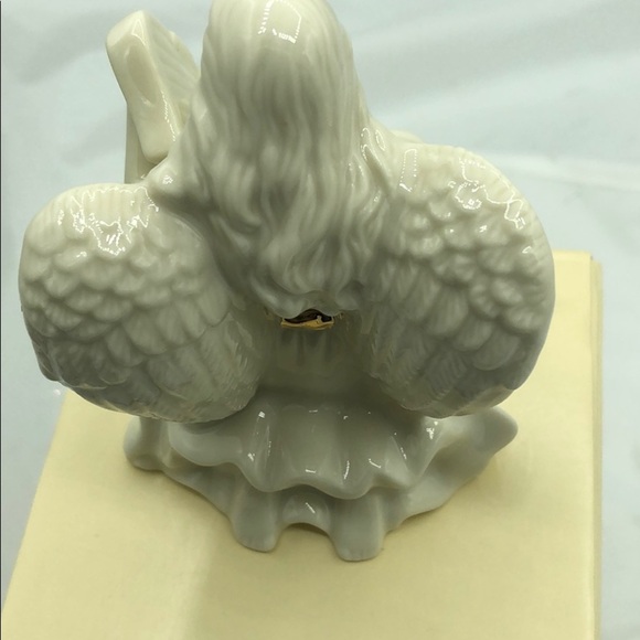 LENOX KNEELING ANGEL WITH HARP FIGURINE - Picture 4 of 8